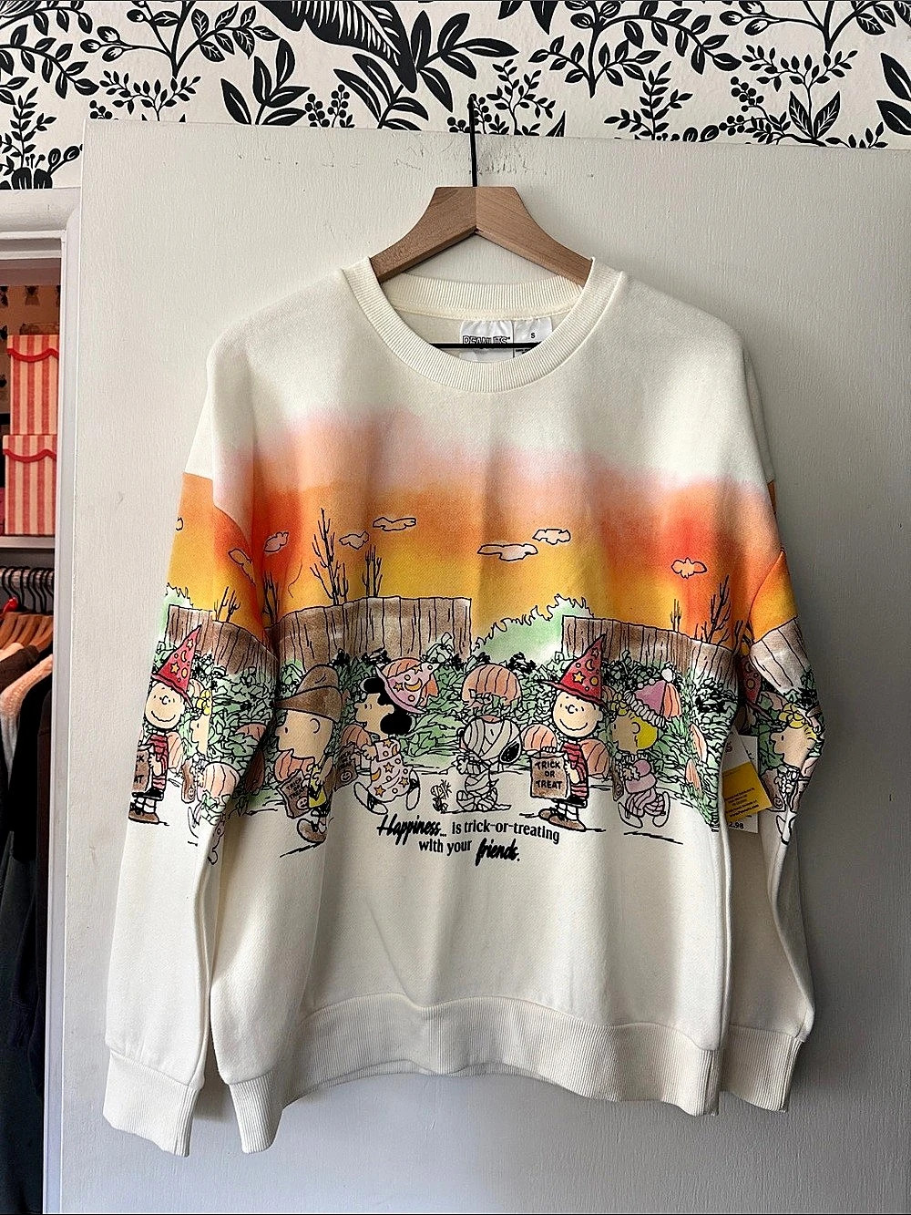 Peanuts Happiness Is Trick-or-Treating with Your Friends Graphic Sweatshirt in
